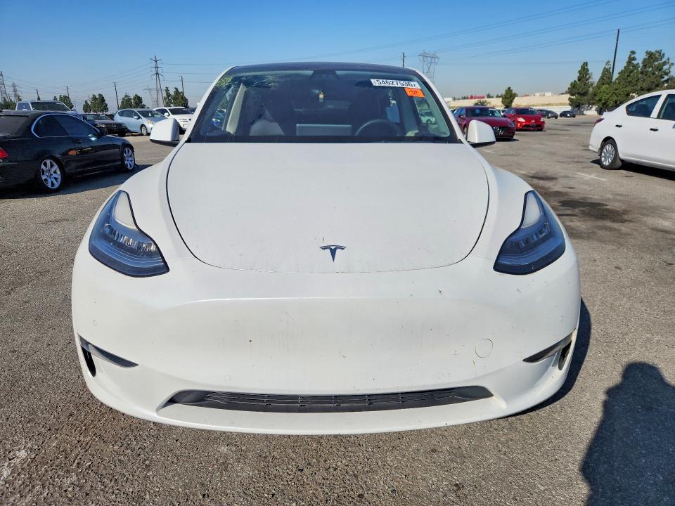 2021 Tesla Model y VIN 5YJYGDEEXMF090520 COPART salvage auction — REAR END, Ca - Salvage Certificate, sold $7,000 on 2026-07-02 (photo 5)