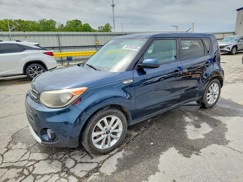 2017 Kia Soul VIN KNDJP3A51H7477261 COPART salvage auction — HAIL, Mo - Salvage Certificate Of Title, sold $1,100 on 2026-07-27 (photo 1)