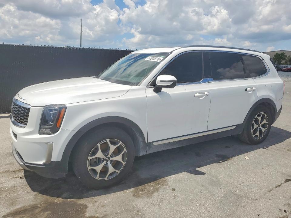 2020 Kia Telluride VIN 5XYP34HC6LG011594 COPART salvage auction — MINOR DENT/SCRATCHES, Fl - Certificate Of Title (P), sold $7,900 on 2026-07-21 (photo 1)