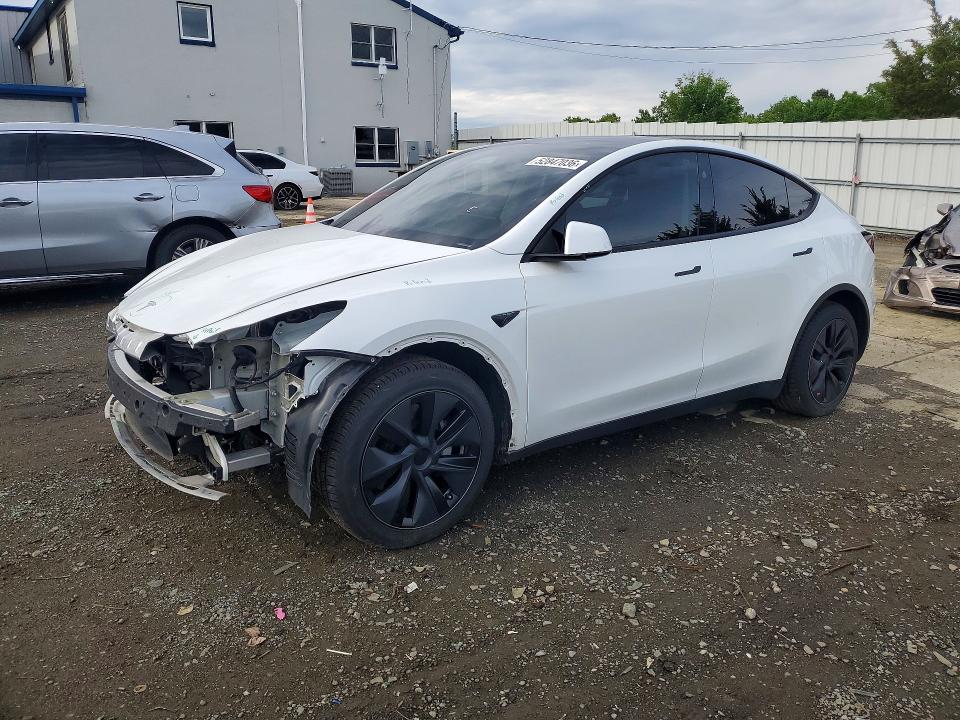 2025 Tesla Model y VIN 7SAYGDEE5SF290334 COPART salvage auction — FRONT END, Nj - Cert Of Title-Salvage, sold $14,200 on 2026-07-22 (photo 1)