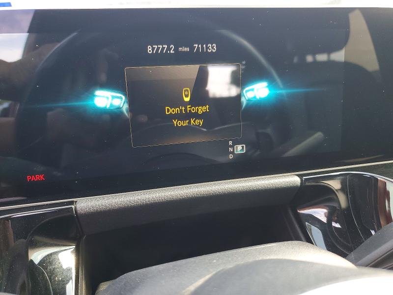 2021 Mercedes-benz Gla-klasse VIN W1N4N4GB4MJ220414 COPART salvage auction — REAR END, Tx - Certificate Of Title, sold $6,800 on 2026-07-21 (photo 9)