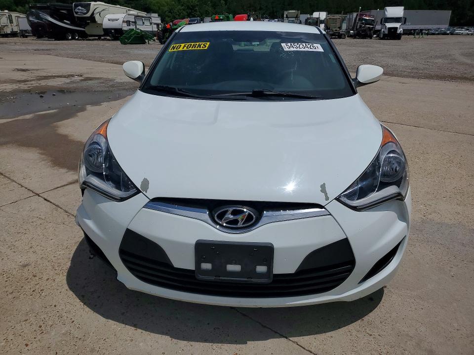 2016 Hyundai Veloster VIN KMHTC6AD7GU258748 COPART salvage auction — FRONT END, MS - CERTIFICATE OF TITLE (P), sold $425 on 2026-07-24 (photo 5)