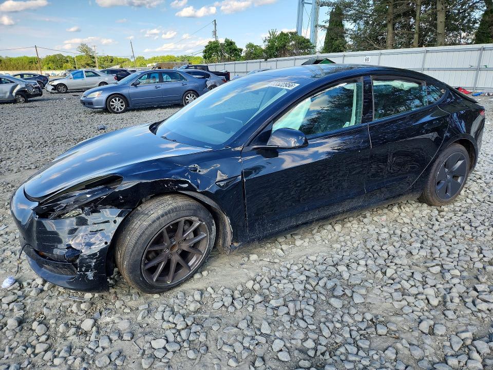 2022 Tesla Model 3 VIN 5YJ3E1EA2NF194819 COPART salvage auction — FRONT END, Nj - Cert Of Title-Salvage, sold $2,800 on 2026-07-27 (photo 1)