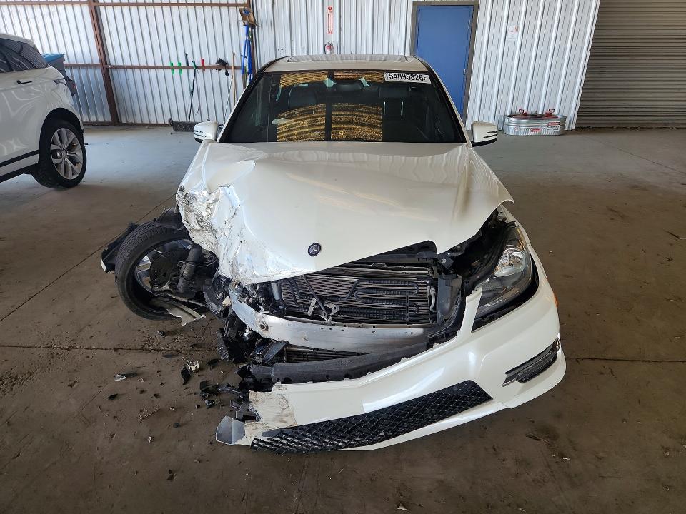 2014 Mercedes-benz C class VIN WDDGF4HB9EG234197 COPART salvage auction — FRONT END, Ca - Salvage Certificate, sold $650 on 2026-07-09 (photo 5)