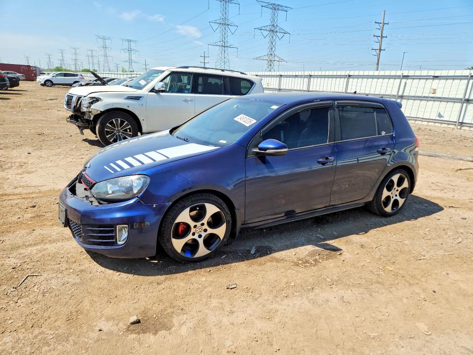 2012 Volkswagen Gti VIN WVWHD7AJ8CW164461 COPART salvage auction — FRONT END, Il - Salvage Certificate, sold $1,650 on 2026-07-21 (photo 1)