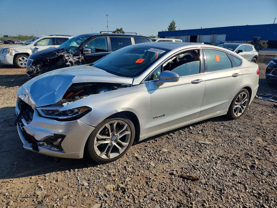 2019 Ford Fusion VIN 3FA6P0RU6KR259323 COPART salvage auction — FRONT END, MI - CERTIFICATE OF TITLE, sold $650 on 2026-07-02 (photo 1)