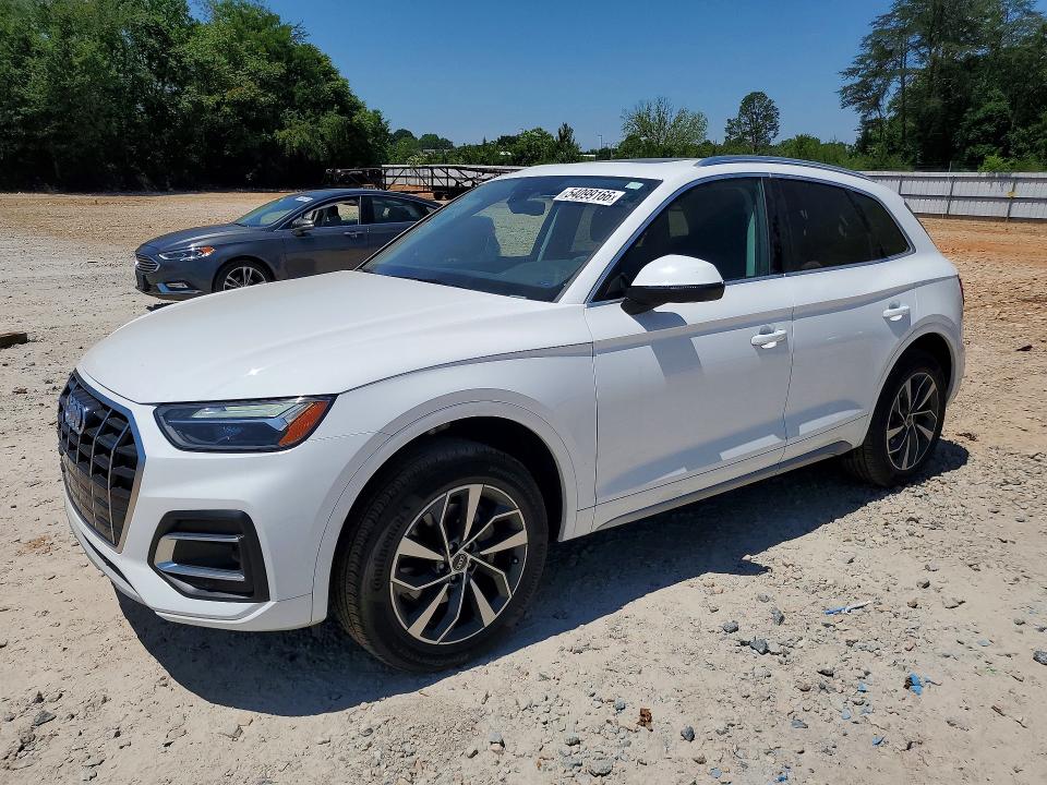 2021 Audi Q5 VIN WA1AAAFY1M2008004 COPART salvage auction — REAR END, Nc - Salvage Certificate Of Title, sold $225 on 2026-07-27 (photo 1)