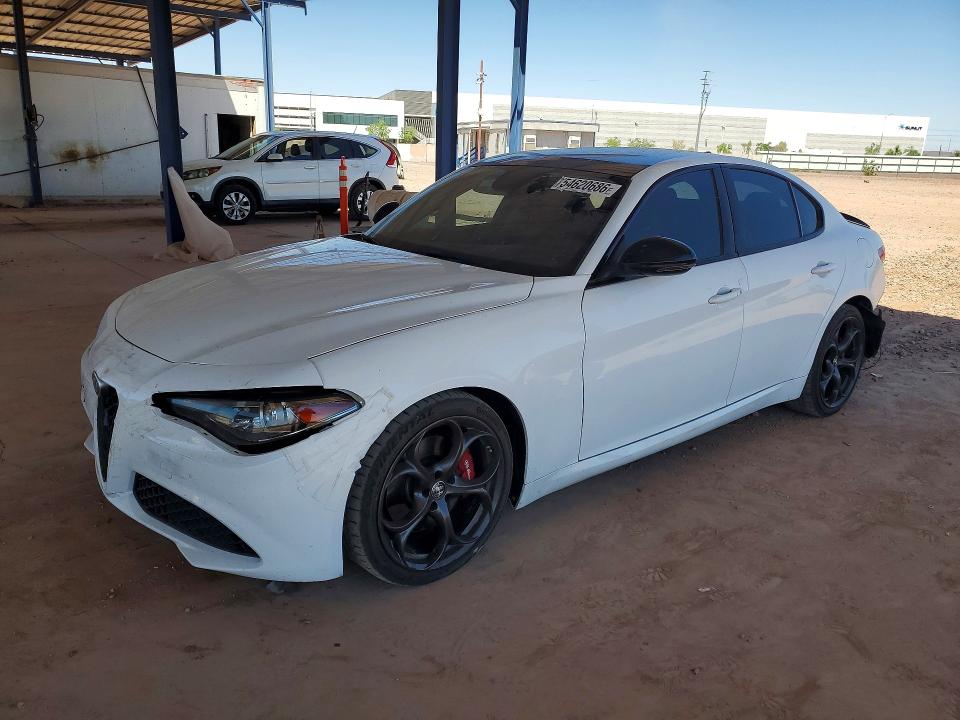 2019 Alfa romeo Giulia VIN ZARFAMAN6K7609540 COPART salvage auction — REAR END, Az - Cert Of Title - Salvage, sold $7,500 on 2026-07-07 (photo 1)
