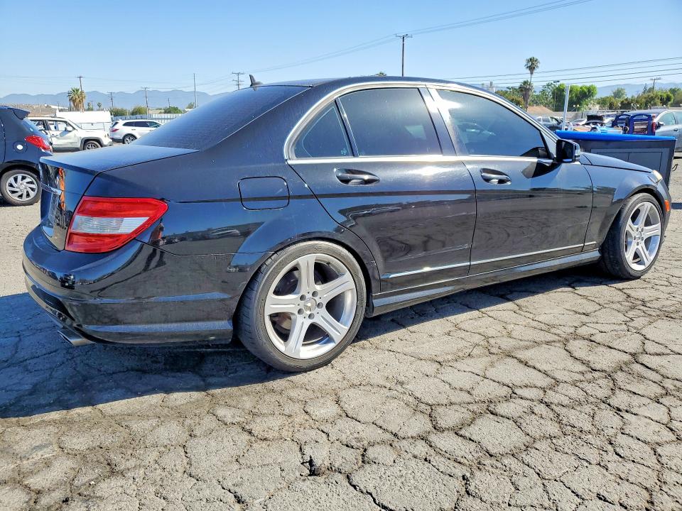 2010 Mercedes-benz C class VIN WDDGF5EB1AF424814 COPART salvage auction — FRONT END, CA - SALVAGE CERTIFICATE, sold $600 on 2026-07-13 (photo 3)