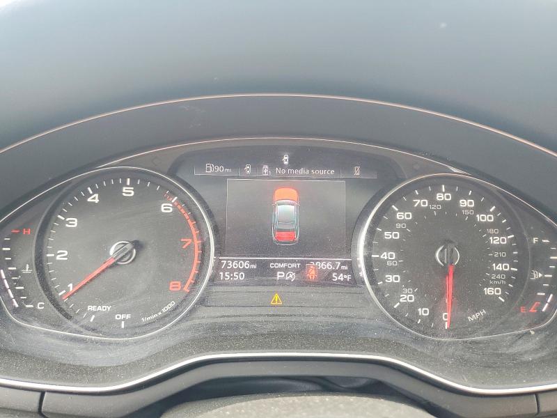 2020 Audi A4 VIN WAUDNAF40LN012933 COPART salvage auction — FRONT END, Mi - Certificate Of Title, sold $6,900 on 2026-07-22 (photo 9)