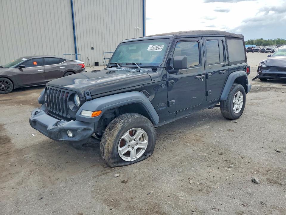 2022 Jeep Wrangler unlimited VIN 1C4HJXDG6NW165068 COPART salvage auction — SIDE, FL - CERTIFICATE OF TITLE, sold $7,100 on 2026-07-21 (photo 1)