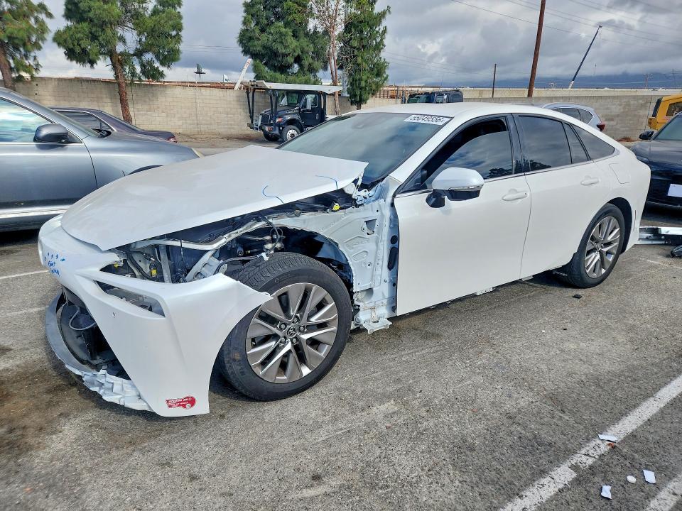 2023 Toyota Mirai VIN JTDAAAAA2PA009835 COPART salvage auction — FRONT END, Ca - Salvage Certificate, sold $1,700 on 2026-07-28 (photo 1)