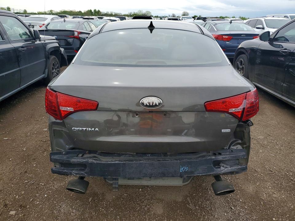 2013 Kia Optima VIN 5XXGM4A76DG188873 COPART salvage auction — REAR END, Wv - Salvage Certificate, sold $800 on 2026-07-09 (photo 6)