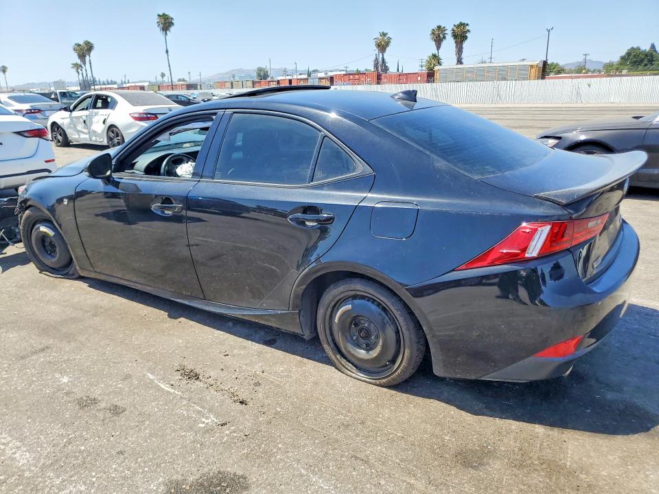 2015 Lexus Is VIN JTHBE1D21F5014835 COPART salvage auction — FRONT END, Ca - Salvage Certificate, sold $900 on 2026-07-31 (photo 2)