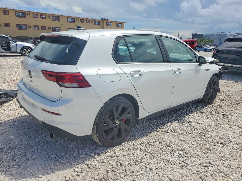 2022 Volkswagen Gti VIN WVW987CD5NW204837 COPART salvage auction — FRONT END, Fl - Cert Of Title Slvg Rebuildable, sold $5,700 on 2026-08-04 (photo 3)