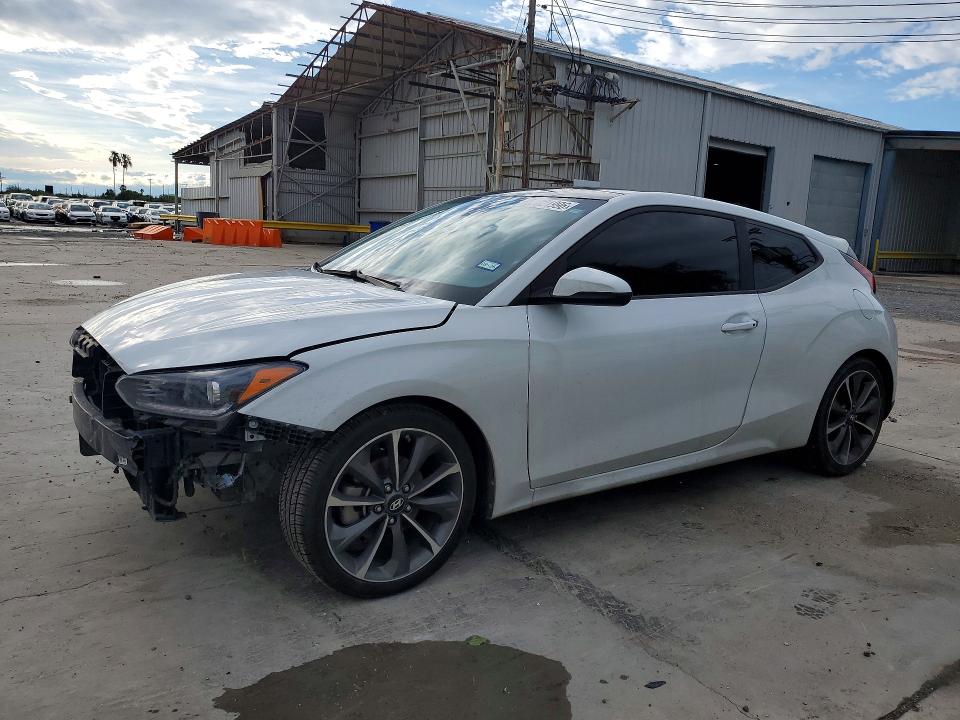 2020 Hyundai Veloster VIN KMHTG6AF4LU024843 COPART salvage auction — FRONT END, TX - SALVAGE VEHICLE TITLE, sold $3,350 on 2026-08-01 (photo 1)