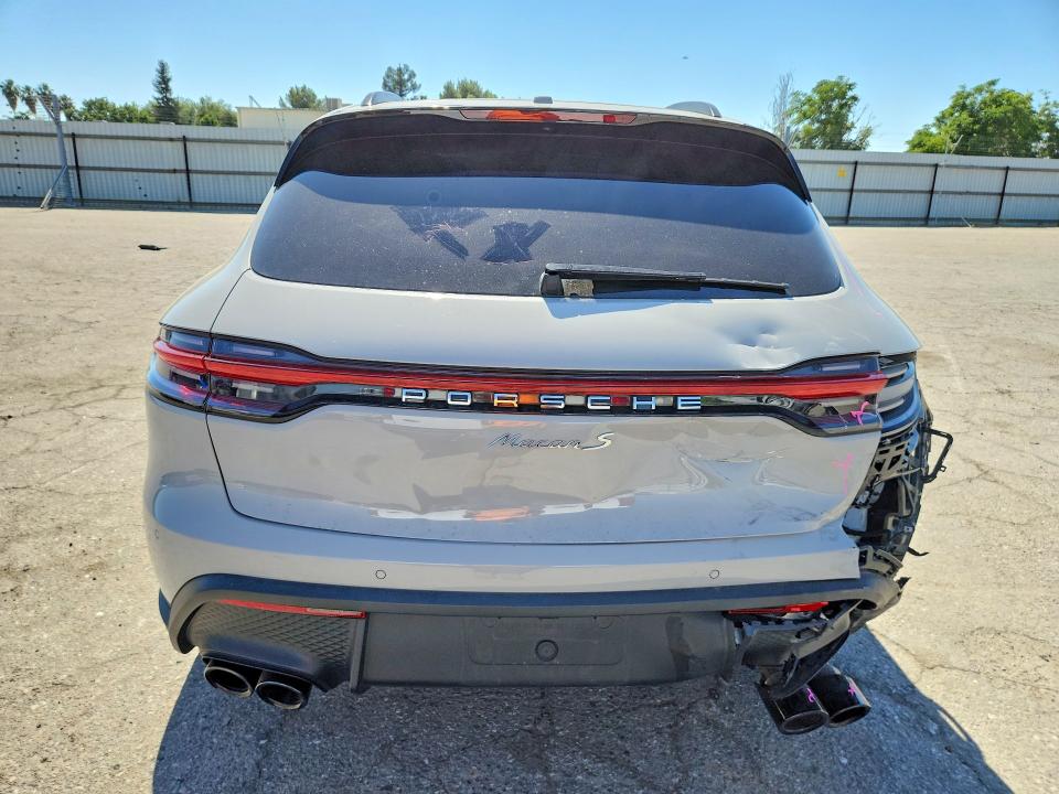 2024 Porsche Macan VIN WP1AG2A55RLB40058 COPART salvage auction — REAR END, Ca - Salvage Certificate, sold $35,750 on 2026-07-17 (photo 6)