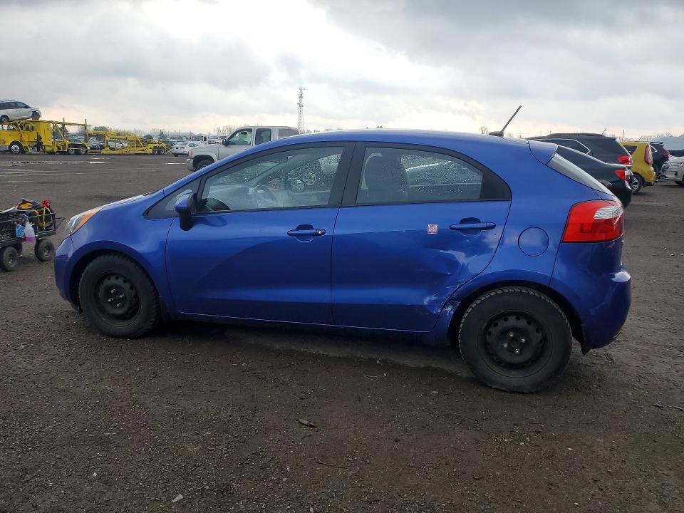 2014 Kia Rio VIN KNADM5A30E6954969 COPART salvage auction — SIDE, On - Permit Salvage, sold $800 on 2026-07-14 (photo 2)