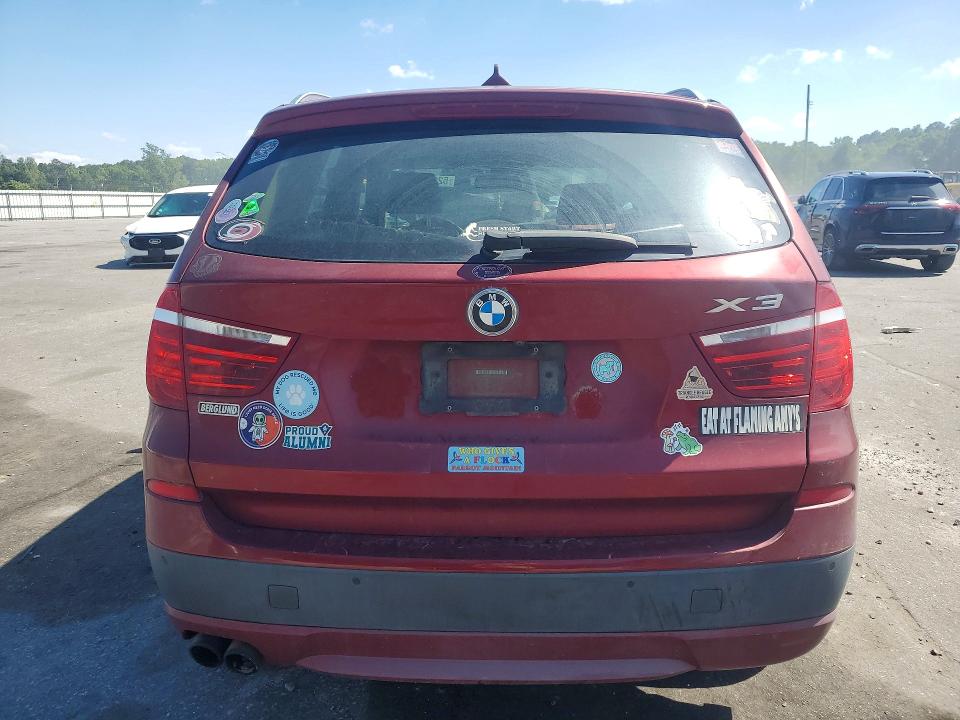 2014 BMW X3 VIN 5UXWX9C54E0D40942 COPART salvage auction — FRONT END, NC - SALVAGE CERTIFICATE OF TITLE, sold $275 on 2026-07-02 (photo 6)