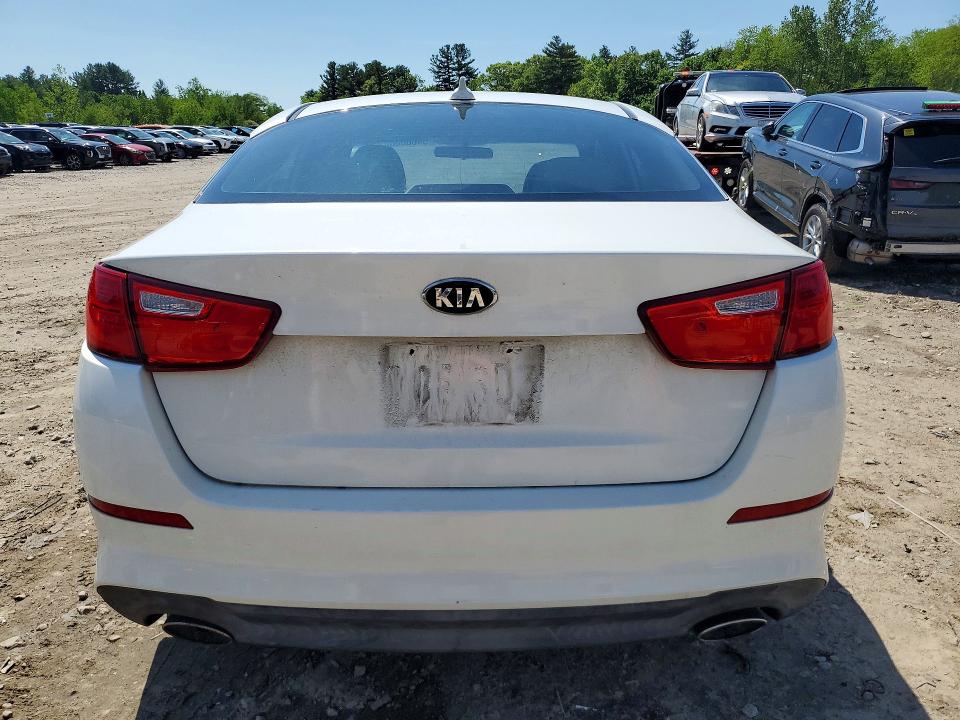 2014 Kia Optima VIN 5XXGM4A7XEG270770 COPART salvage auction — FRONT END, MA - CERTIFICATE OF TITLE, sold $325 on 2026-07-16 (photo 6)