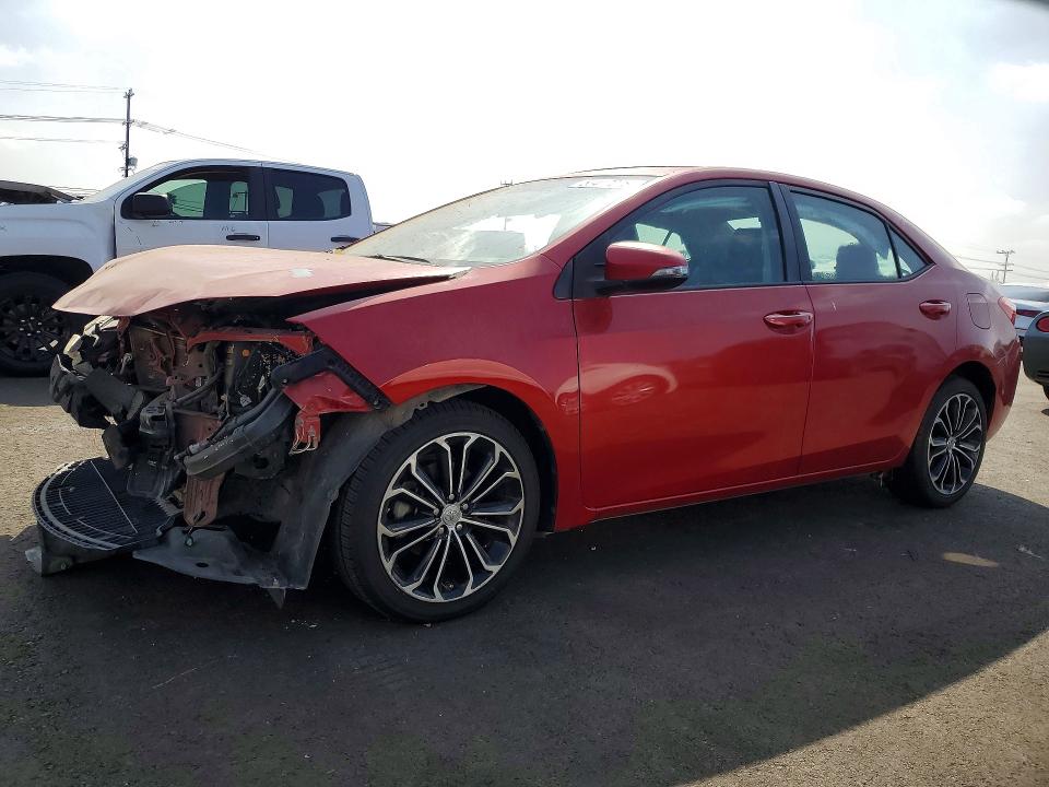 2014 Toyota Corolla VIN 5YFBURHE8EP068366 COPART salvage auction — FRONT END, Ca - Salvage Certificate, sold $1,450 on 2026-07-08 (photo 1)