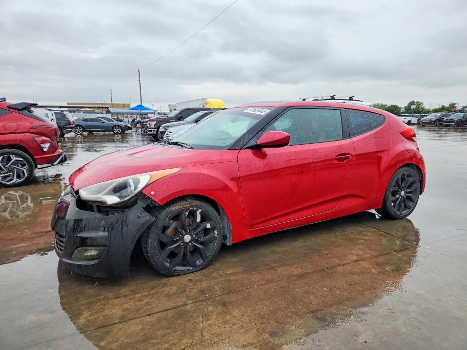 2012 Hyundai Veloster VIN KMHTC6AD0CU061270 COPART salvage auction — REAR END, Tx - Salvage Vehicle Title, sold $600 on 2026-07-30 (photo 1)