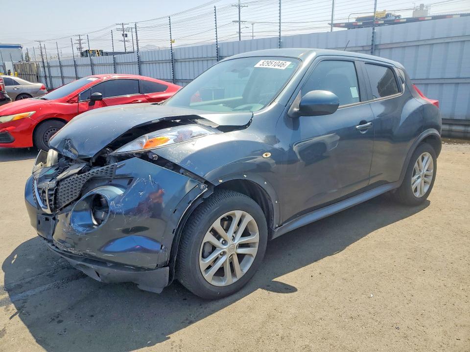 2013 Nissan Juke VIN JN8AF5MR9DT224692 COPART salvage auction — FRONT END, Ca - Salvage Certificate, sold $975 on 2026-07-13 (photo 1)