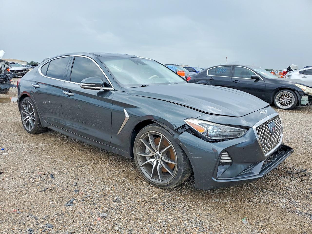 2019 Genesis G70 VIN KMTG34LE2KU014855 COPART salvage auction — Side, TX - CERTIFICATE OF TITLE, sold $4,800 on 2026-07-09 (photo 4)