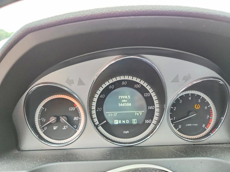 2011 Mercedes-benz C-klasse VIN WDDGF8BB8BR147651 COPART salvage auction — FRONT END, De - Salvage Certificate, sold $675 on 2026-07-07 (photo 9)