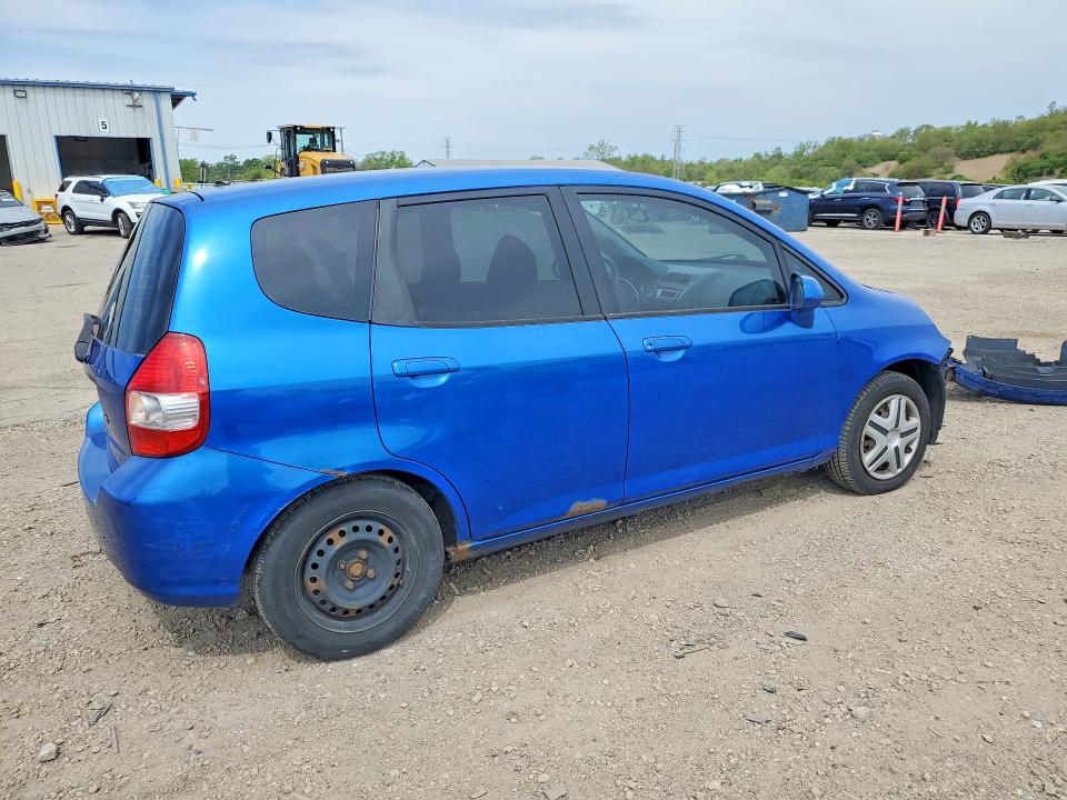 2007 Honda Fit VIN JHMGD38457S059022 COPART salvage auction — FRONT END, Il - Salvage Certificate, sold $225 on 2026-07-10 (photo 3)