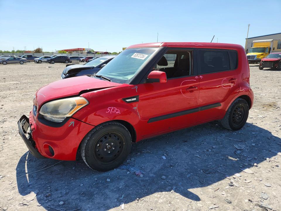 2013 Kia Soul VIN KNDJT2A59D7575275 COPART salvage auction — FRONT END, IL - SALVAGE CERTIFICATE, sold $725 on 2026-07-06 (photo 1)