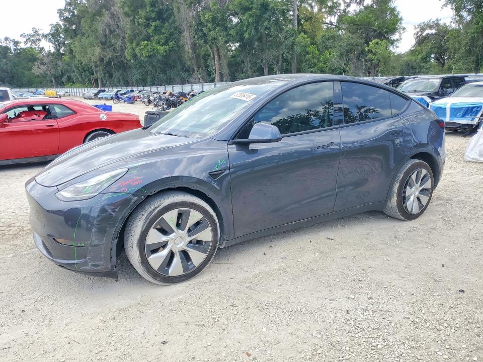 2021 Tesla Model y VIN 5YJYGDEE8MF086756 COPART salvage auction — REAR END, Fl - Certificate Of Destruction, sold $8,000 on 2026-07-14 (photo 1)