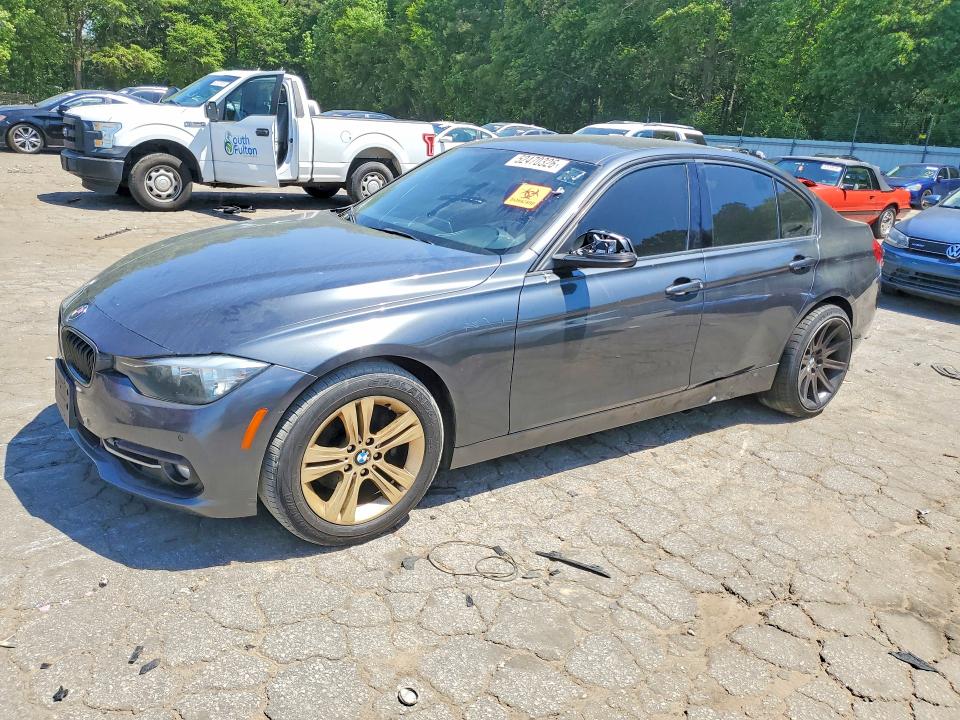 2016 BMW 3er VIN WBA8E9C51GK643551 COPART salvage auction — FRONT END, Ga - Certificate Of Title, sold $3,000 on 2026-07-27 (photo 1)
