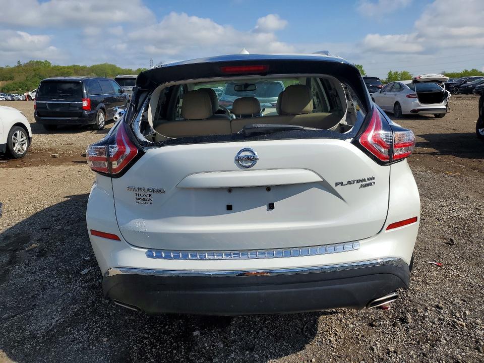 2015 Nissan Murano VIN 5N1AZ2MH3FN282213 COPART salvage auction — FRONT END, Il - Salvage Certificate, sold $2,250 on 2026-07-03 (photo 6)