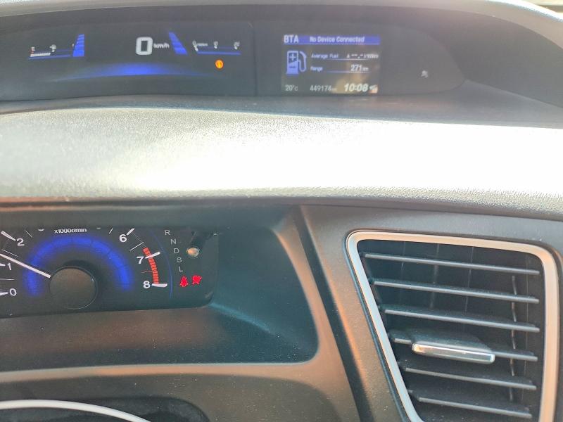 2014 Honda Civic VIN 2HGFB2F48EH001704 COPART salvage auction — FRONT END, On - Permit Salvage, sold $625 on 2026-07-02 (photo 9)