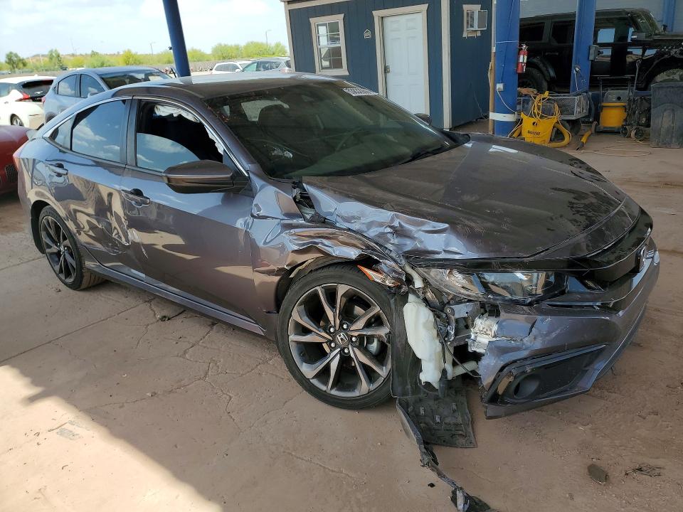 2020 Honda Civic VIN 19XFC2F86LE002762 COPART salvage auction — FRONT END, Az - Cert Of Title - Salvage, sold $5,300 on 2026-07-09 (photo 4)