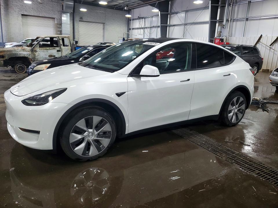 2023 Tesla VIN 7SAYGDEE9PF684006 COPART salvage auction — SIDE, Mn - Cert Of Title-Salvage, sold $300 on 2026-07-21 (photo 1)