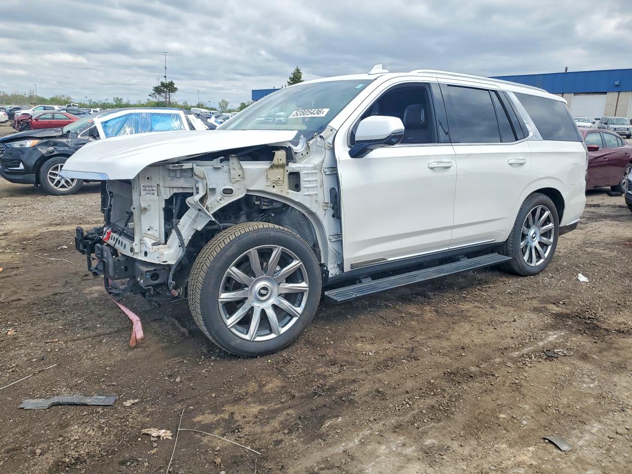 2021 Cadillac VIN 1GYS4DKL3MR319626 COPART salvage auction — Front End, MI - CERT OF TITLE-SALVAGE VEHICLE, sold $23,600 on 2026-08-11 (photo 1)