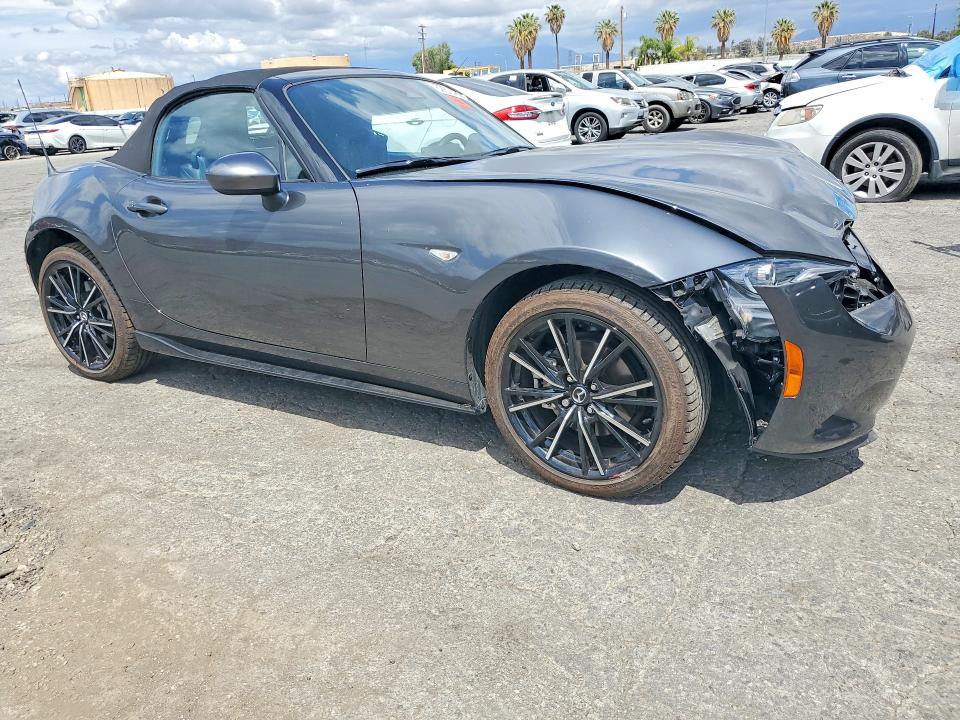 2024 Mazda Mx-5 VIN JM1NDAD76R0609050 COPART salvage auction — FRONT END, Ca - Salvage Certificate, sold $4,750 on 2026-07-02 (photo 4)