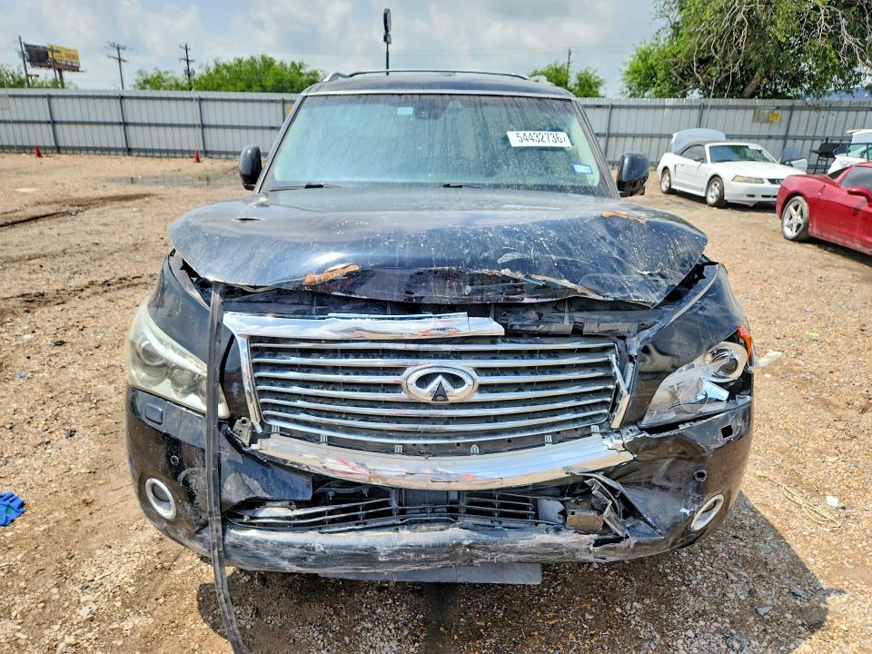 2012 Infiniti Qx56 VIN JN8AZ2NF6C9515673 COPART salvage auction — FRONT END, Tx - Salvage Vehicle Title, sold $1,350 on 2026-07-15 (photo 5)