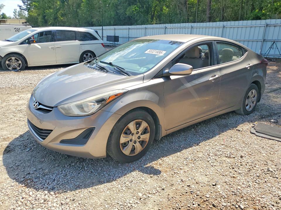 2016 Hyundai VIN 5NPDH4AE1GH771897 COPART salvage auction — VANDALISM, Nc - Salvage Certificate Of Title, sold $275 on 2026-07-31 (photo 1)