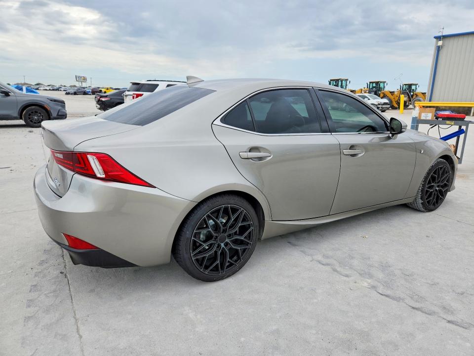 2016 Lexus Is VIN JTHBE1D2XG5026399 COPART salvage auction — WATER/FLOOD, Tx - Salvage Title-Flood Damage, sold $5,200 on 2026-07-17 (photo 3)