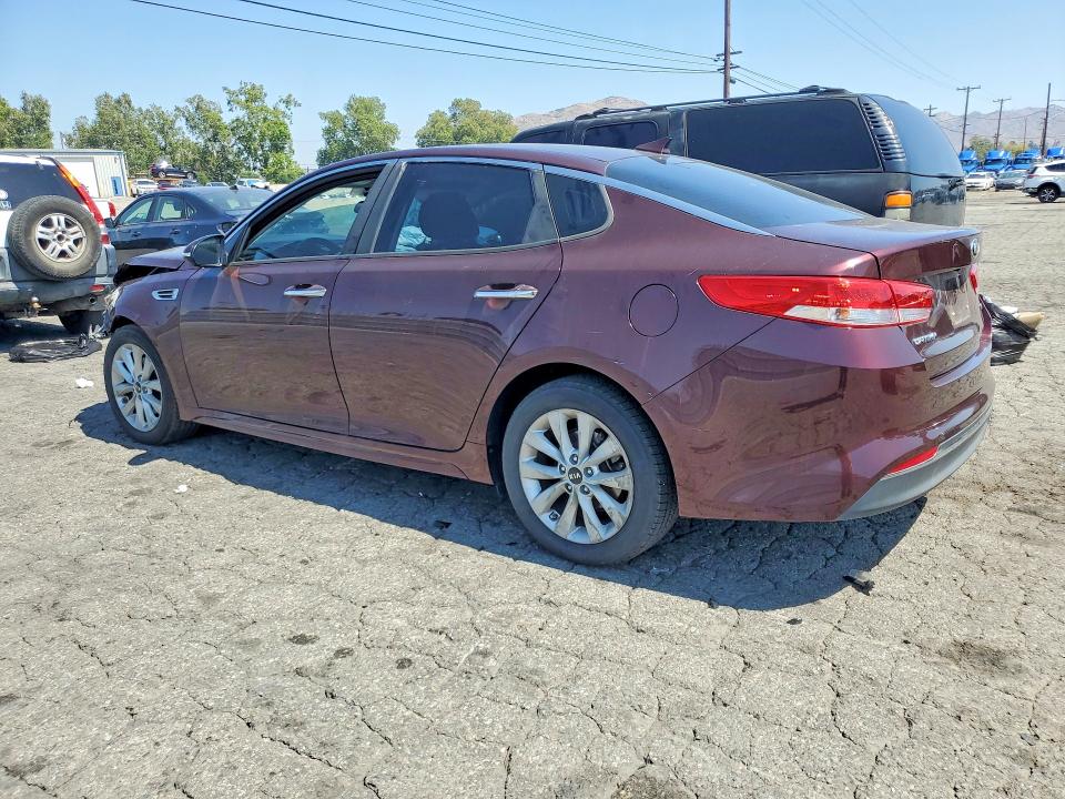 2016 Kia Optima VIN 5XXGU4L3XGG073286 COPART salvage auction — FRONT END, Salvage Title, sold $750 on 2026-07-16 (photo 2)