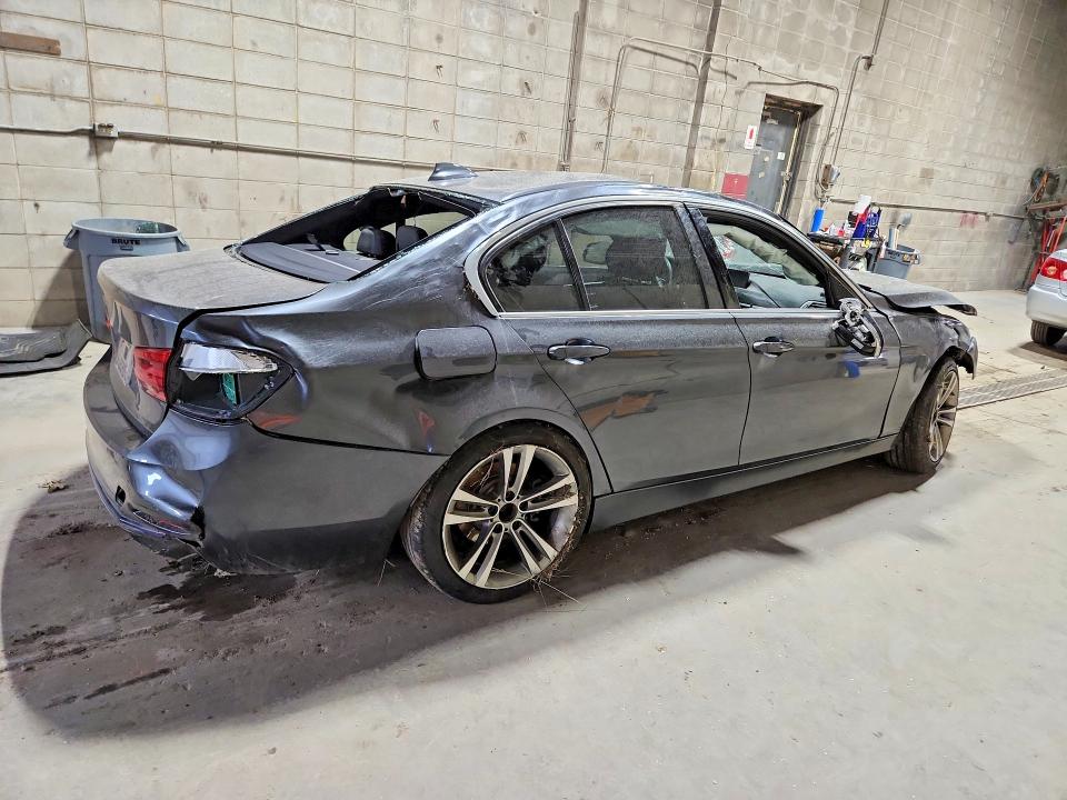 2018 BMW 3 series VIN WBA8D9C59JEM33319 COPART salvage auction — ALL OVER, Mn - Cert Of Title-Salvage, sold $250 on 2026-07-28 (photo 3)