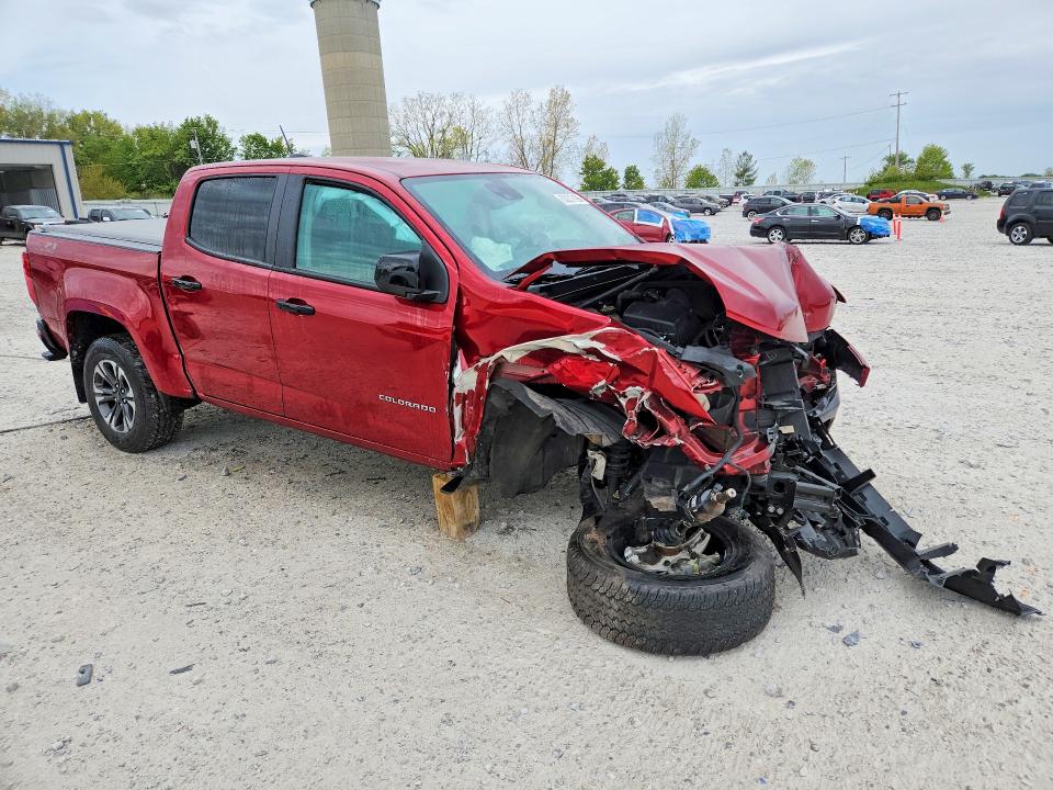 2022 Chevrolet Colorado VIN 1GCGTDEN4N1123495 COPART salvage auction — FRONT END, Mi - Cert Of Title-Salvage Vehicle, sold $3,650 on 2026-07-09 (photo 4)