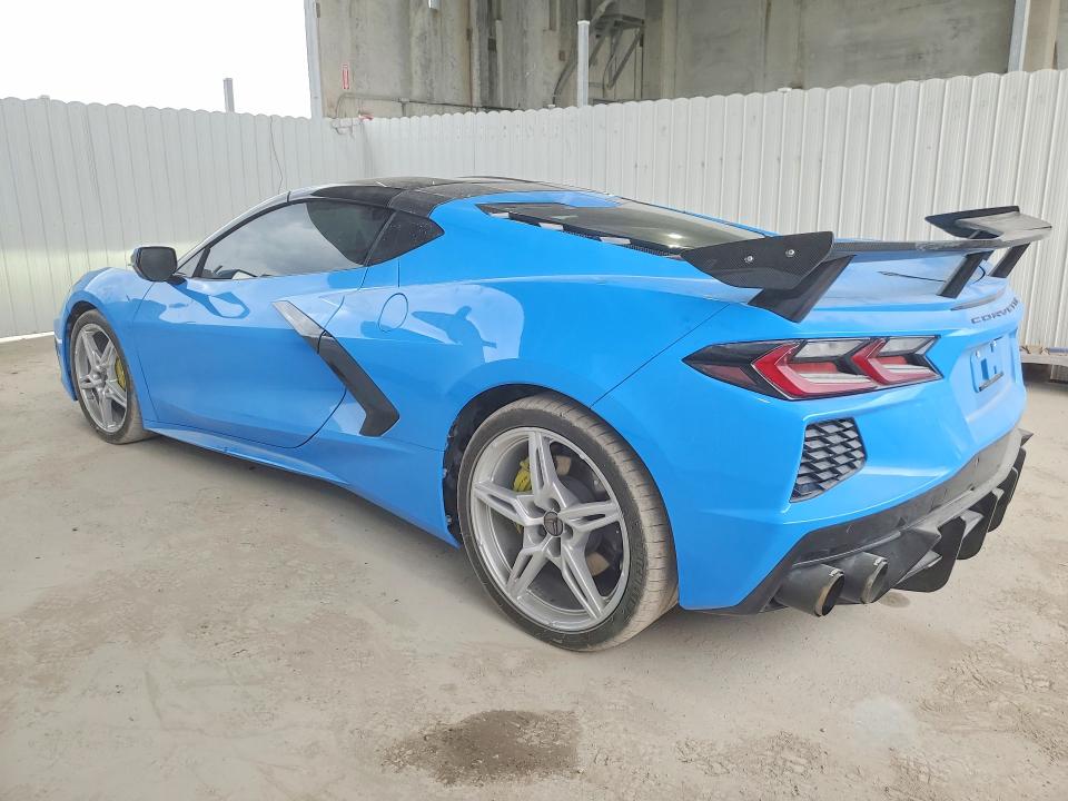 2022 Chevrolet Corvette stingray VIN 1G1YA2D41N5109109 COPART salvage auction — SIDE, TX - CERTIFICATE OF TITLE, sold $28,000 on 2026-07-30 (photo 2)
