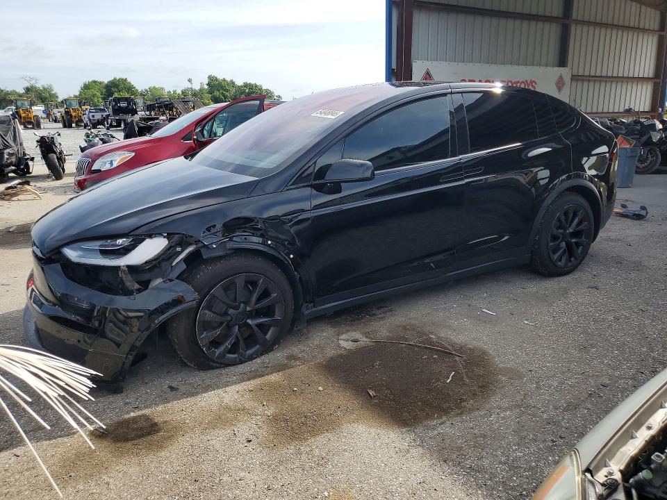 2022 Tesla Model x VIN 7SAXCBE62NF345475 COPART salvage auction — FRONT END, Fl - Cert Of Title Slvg Rebuildable, sold $17,200 on 2026-07-24 (photo 1)