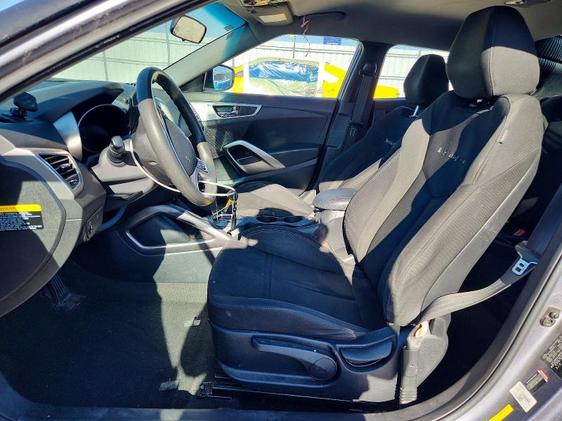2016 Hyundai Veloster VIN KMHTC6AD6GU285634 COPART salvage auction — FRONT END, Ut - Salvage Certificate, sold $800 on 2026-07-24 (photo 7)