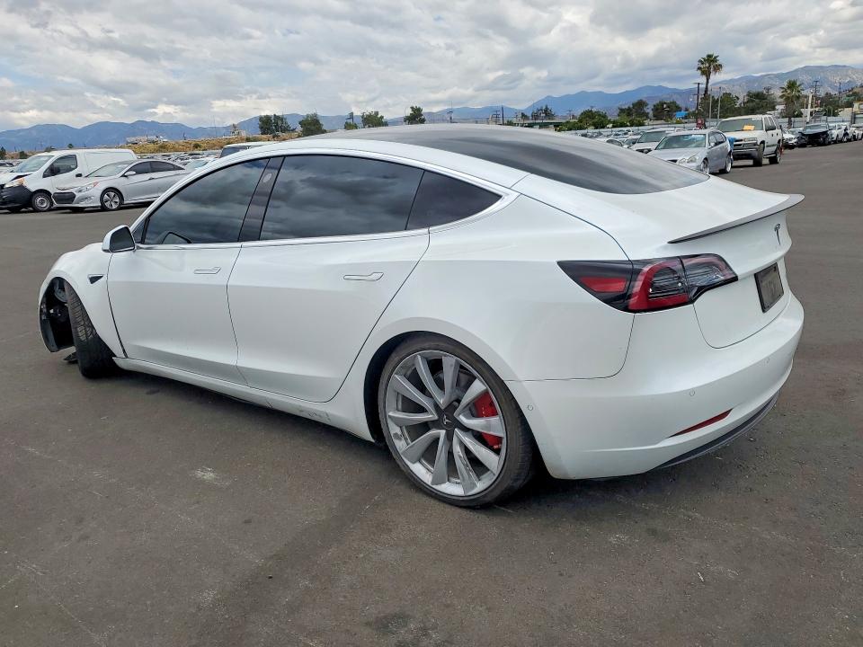 2019 Tesla VIN 5YJ3E1EB7KF514026 COPART salvage auction — FRONT END, Ca - Salvage Certificate, sold $7,600 on 2026-07-08 (photo 2)
