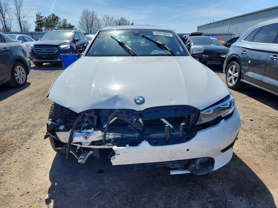 2021 BMW 3 series VIN 3MW5R7J01M8B55278 COPART salvage auction — FRONT END, ON - PERMIT SALVAGE, sold $8,400 on 2026-07-30 (photo 5)